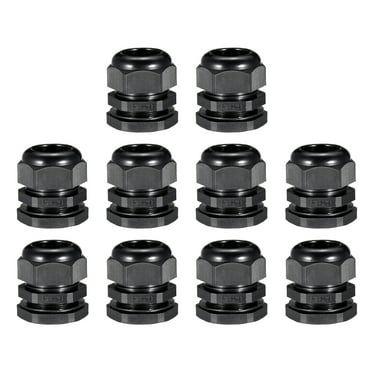 Details about   9Pcs M12 Cable Gland Waterproof Plastic Wire Glands Joints Black for 3-6.5mm Dia